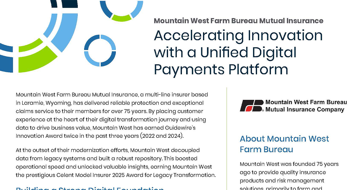 Mountain West Farm Bureau Unified Platform Success Story Illustration